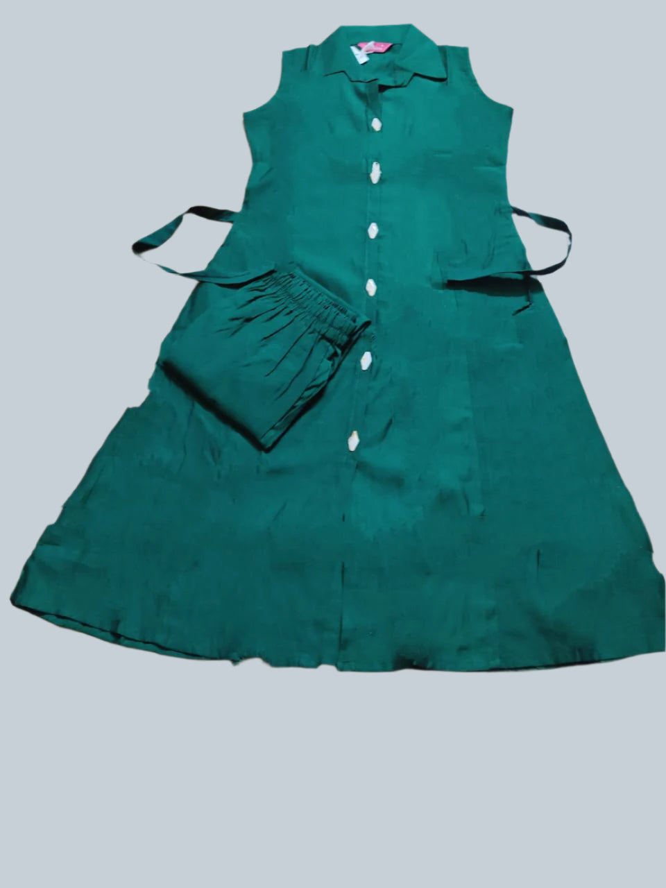 Bottle Green Vatican Silk 2-Piece Co-Ord Set