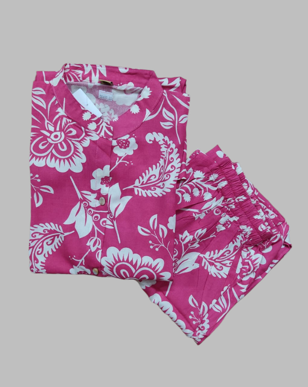 Pink Printed Rayon Co-Ord Set