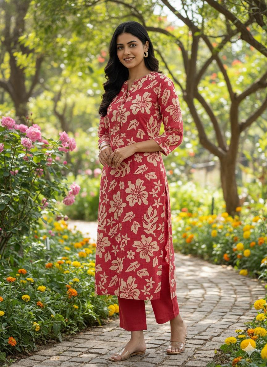 Pink Vatican Silk Two Piece Set